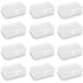thumbnail image 1 of Rectangular Clear Plastic Box Containers, Small Plastic Containers,12 Pack Plastic Storage Containers with Lids for Beads,Earplugs,Pins, Small Items etc., 1 of 8