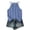 Blue, variant on Womens Halter Tops Back Bow Tie Sleeveless Blouse Casual Loose Fit Keyhole Back Camisole for Daily Wear Pink XXL