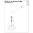 thumbnail image 4 of Kingston Brass P60CK Victorian 6-5/16-Inch Sunflower Raindrop Ceramic Shower Head with 12-Inch Shower Arm in Polished Chrome, 4 of 6