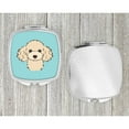 thumbnail image 4 of Checkerboard Blue Buff Poodle Compact Mirror BB1196SCM, 4 of 4
