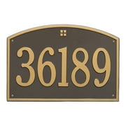 Whitehall Products 1-Line Personalized Address Wall Plaque in Oil Rubbed Bronze