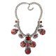 thumbnail image 2 of Accesorios de moda Grandes joyas llamativas de resina Chunky Vintage Gold C, blanco, 2 of 4