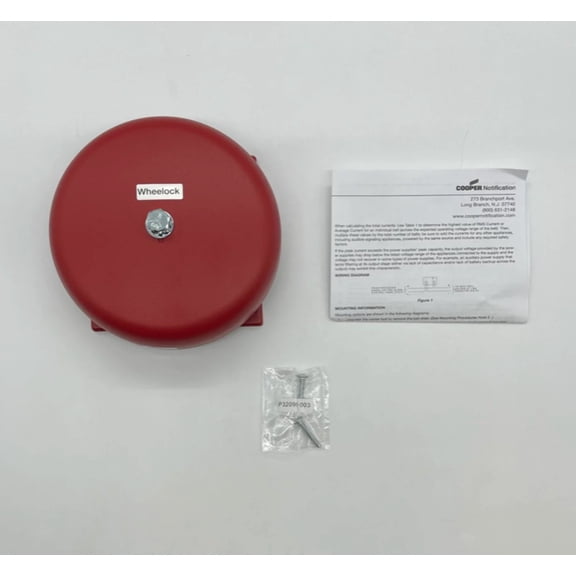Audible fire alarm 43t g6 24 wheelock RED BELL