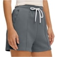 thumbnail image 6 of Zedker Women's 3" Swim Board Shorts High Waisted Swimsuit Bottoms Tummy Control Swimming Trunks with Liner Pockets Size S-XXL, 6 of 6