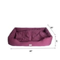 thumbnail image 4 of Armarkat Pet Bed 49-Inch by 35-Inch D01FJH-Xtra Large, Burgundy, 4 of 6