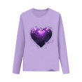 thumbnail image 2 of Blusas y camisas de manga larga con cuello redondo CUHK Top estampado de cuello redondo para primavera y verano Jersey informal Camisa básica de manga larga para niños y niñas Blusa de poliéster para, 2 of 6
