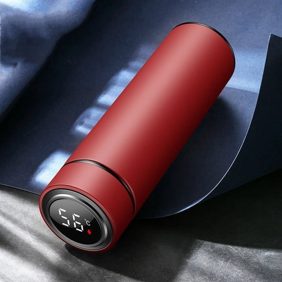 New 500ML Smart Insulation Cup Mini Thermos Cup Water Bottle LED Digital Temperature Display Stainless Steel Thermos Cup