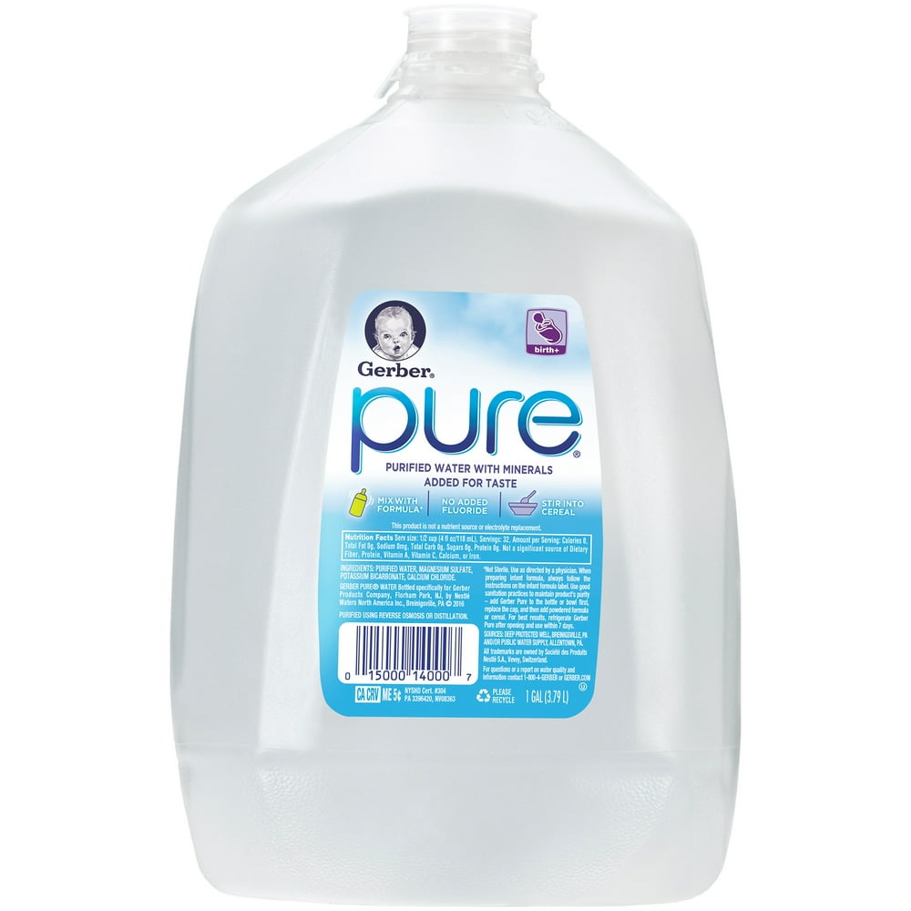 GERBER PURE Purified Water 1 gal. Jug