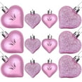 thumbnail image 2 of Orangide 36PCS Valentine's Day Heart Ornaments, Pink Heart Shaped Ornaments, Heart Hanging Ornaments, Glossy Heart Baubles Hanging Decorations for Valentine's Day Wedding Home Party Decor, 2 of 5