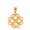 Yellow, variant on 10k Yellow Gold Interlocking Hearts Celtic Love Knot Pendant / Necklace (16 Inches)