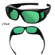 thumbnail image 1 of Paquete de 2 gafas de cultivo hidropónico para interiores, gafas anti-UVA y UVB, gafas protectoras para cultivo de plantas, luz de protección de plantas, 1 of 3