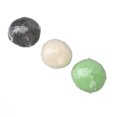 thumbnail image 3 of Juego de 3 esponjas faciales Konjac exfoliantes de media caña para limpiar el rostro, color negro, blanco y verde, 3 of 10