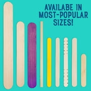 Hello Hobby Mini Wood Craft Sticks with Resealable Bag, 150-Pack