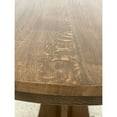 thumbnail image 3 of Crafters and Weavers Mission Quarter Sawn Oak Round Dining Table, Kitchen Table - 42" - Walnut, 3 of 3