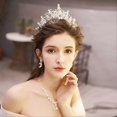 thumbnail image 2 of UBIUO Silver Crown for Women Baroque Queen Crown and Tiara for Women Crystal Headband Mermaid Crown Princess Tiaras Hair Accessories for Bride Party B, 2 of 4