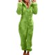 thumbnail image 1 of Minnieouse Pijamas De Lana Mullidos Con Cremallera Para Mujer Ropa De Dormir Con Cremallera De Color Sólido Cálido Informal Suave Y Acogedor Pijama verde 3XL, 1 of 6