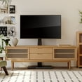 thumbnail image 4 of FITUEYES Swivel Modern Floor TV Stand for 32-75 Inches, Height Adjustment, with Durable Iron Base,Black, 4 of 7