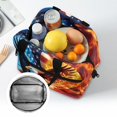 thumbnail image 6 of HUIACONG Zipper Lunch Tote with Flag Eagle Print, Lunch Cooler Bag Made of Durable Aluminum Film Material, Lightweight for Daily Travel and Office Use, 6 of 10