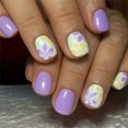 thumbnail image 6 of 24Pcs Press on Nails French Tip Square Nails Tips Designs Fake Nails Artificial Acrylic Nails Full Covers False Nails, 6 of 8