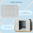 thumbnail image 6 of PawHut Plastic Dog House W/ Door, Easy to Assemble, for M and S Dogs, Gray, 6 of 10
