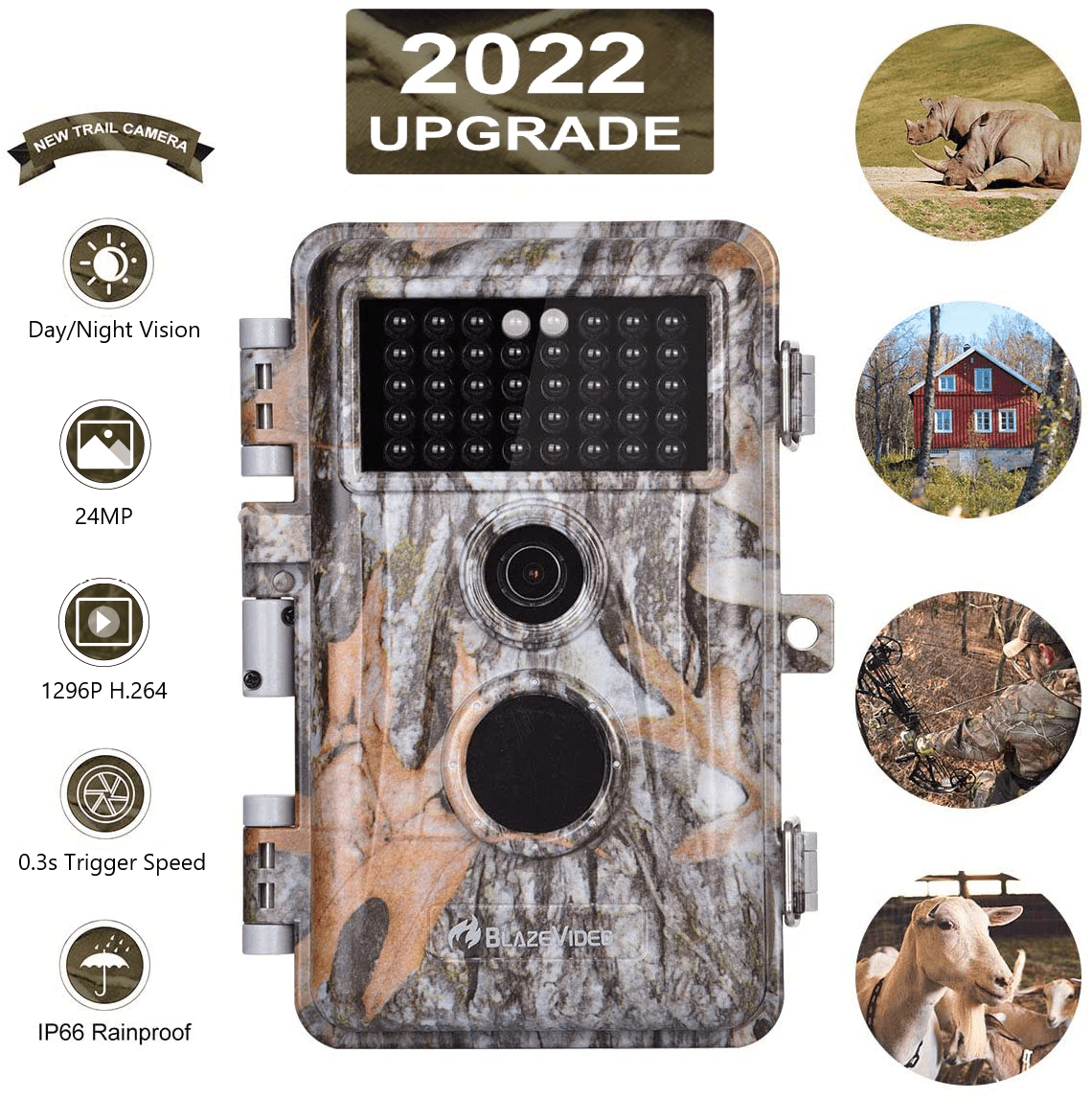 MoultrieW400MCG-1348324MP Deer Trail Camera W/New Batteries 