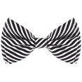 thumbnail image 1 of Man of Men Nœud Papillon - Rayé - Blanc & Noir, 1 of 4