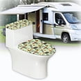 thumbnail image 6 of FORUDESIGNS Owl Book Sunflower Print Toilet Lid Cover Toilet Tank Cover 2 Pieces Non-Fading Toilet Lid Protector, Machine Washable Seat Covers for Bathroom Decoration Accessories, 6 of 8