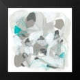 thumbnail image 2 of Vess, June Erica 15x15 Black Modern Framed Museum Art Print Titled - Blue Scramble III, 2 of 5