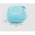 thumbnail image 3 of Pets Bath Body Brush with Shampoo Dispenser, Soft Silicone Bristles Palm, 3 of 3