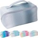 thumbnail image 1 of Makeup Bag Travel Cosmetic Bag Large Makeup Bags for Women Leather Waterproof Black White Makeup Bags Organizer Big Toiletry Bag with Compartments Tra, 1 of 4