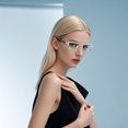 thumbnail image 5 of Fnochy Blue Light Glasses, Color Block Glasses, Anti-Blue Light Eyewear, Fluorescent Contrast Frames, Unisex Design - Reduce Eye Strain, Stylish & Comfortable for Daily Use, 5 of 6