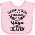 thumbnail image 3 of Inktastic Handpicked for Earth by My Yaya in Heaven with Angel Wings Boys or Girls Baby Bib, 3 of 4