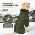 thumbnail image 3 of UOSIA Warm Dog Coat with Double Zipper, Winter Dog Clothes for Small Medium Large Dogs, 3 of 6