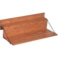 thumbnail image 1 of Outsunny Table de Rambarde, Table Suspendue Extérieure Pliable, Orange, 1 Unité, 1 of 10
