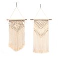 thumbnail image 1 of 2 piezas de decoración para colgar en la pared, arte de pared tejido, tapiz de macramé, decoración del hogar para apartamento, dormitorio, guardería, galería Adepaton 2034799-2, 1 of 9