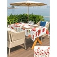 thumbnail image 5 of Outdoor Tablecloth with Umbrella Hole for Patio/Picnic/Party/Camping, Red Poppy Waterproof Table Cloth Rectangle Table Cover Washable, Spring Summer Flowers Botanical Watercolor (52"x 70"), 5 of 8