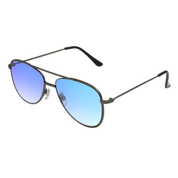 Panama Jack Matte Gunmetal Aviator Sunglasses, 100% UVA-UVB Lens Protection, Scratch & Impact Resistant