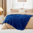 thumbnail image 6 of Queen Size Blankets for Beds, Soft Lightweight Fleece Fuzzy Throw Blanket for Couch, Sapphire Blankets and Throws for Women Girls, 80" x 90", 6 of 7