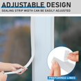 thumbnail image 4 of Puerta corredera de vinilo Bug Seal Strip Pushglossy de 8,5 m, blanca, 4 of 7