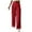Red, variant on qolati Wide Leg Pants for Women Casual High Waisted Tie Side Plicated Palazzo Pants Trendy Loose Fit Summer Work Lounge Trousers