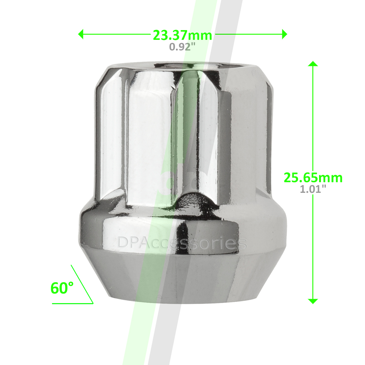 DPAccessories D5110K One Duplex 6スプラインキー/ツール DPアクセサリー ラグナット 13/16インチ＆7/8インチ六角ラグナット取り付けツール : DPAccessories 24 Black 14x1.5 Closed End Duplex ET