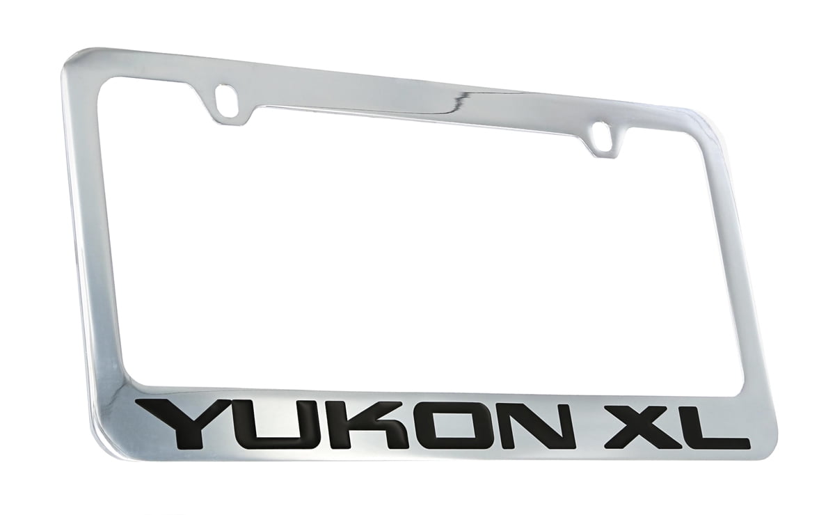 Ford F-250 Chrome License Plate Frame - Solid Brass, Official Licensed Product With Screw Covers