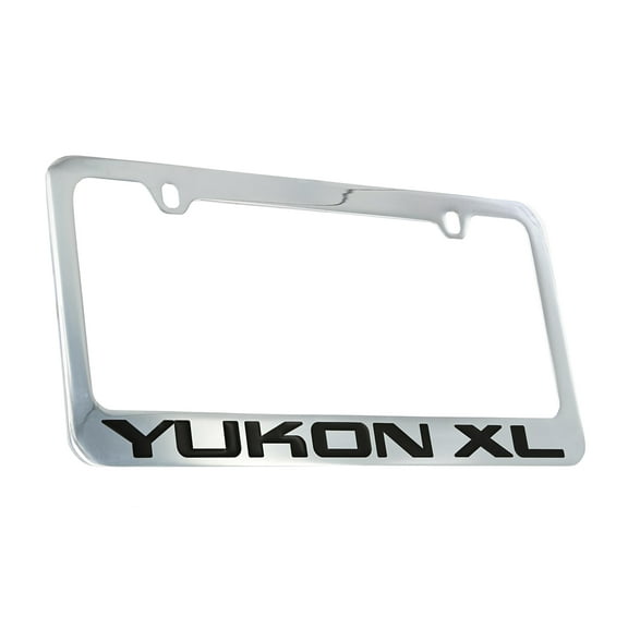 GMC Yukon XL Chrome Plated Metal License Plate Frame Holder