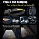 thumbnail image 4 of Potente linterna frontal recargable de 230°, LED, resistente al agua, USB, 5 modos, Halolight para correr, acampar, leer, ciclismo, pesca, senderismo y trotar., 4 of 5