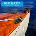 thumbnail image 6 of 3.46" Nylon Zig Zag Cleat Rope Tie Kayak Cleat for Marine Boat Deck, Black, 6 of 6