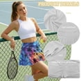 thumbnail image 6 of KUIFORTI Palm Tree Pleated Skirts for Women Soft High Waisted with Pockets Inner Shorts Elastic Polyester Shorts Workout Golf Skort for Athletic Skorts Sports Running Pickleball, 6 of 7