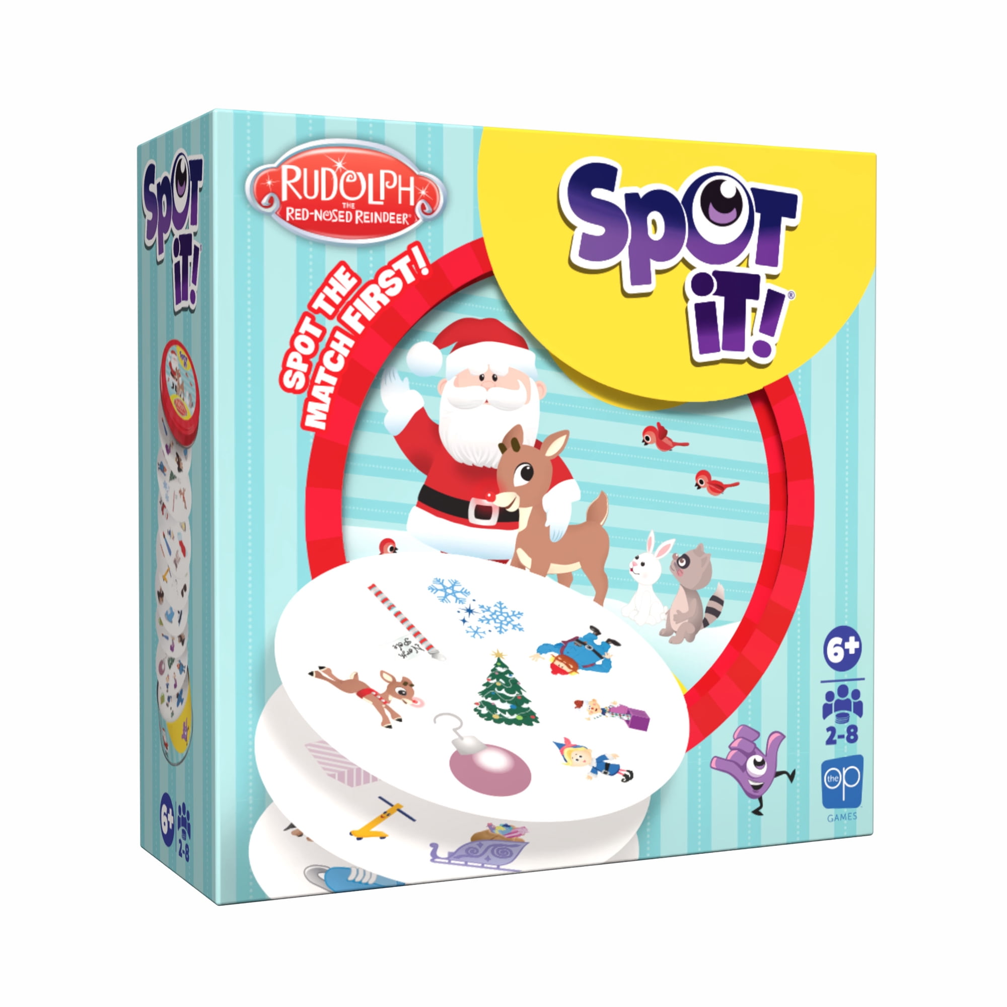 USAopoly Rudolph the Red-Nosed Reindeer Spot it™!
