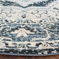 thumbnail image 3 of SAFAVIEH Rosewood Flowers Medallion Area Rug, Ivory/Blue, 6'7" x 6'7" Round, 3 of 7