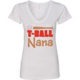thumbnail image 3 of Inktastic T-ball Nana Women's V-Neck T-Shirt, 3 of 5