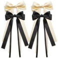 thumbnail image 2 of 4PCS Hair Bows for Women Girls Silky Bow Hair Ribbon Clips with Long Tail Alligator Metal Clips Hair Bows, 2 of 7